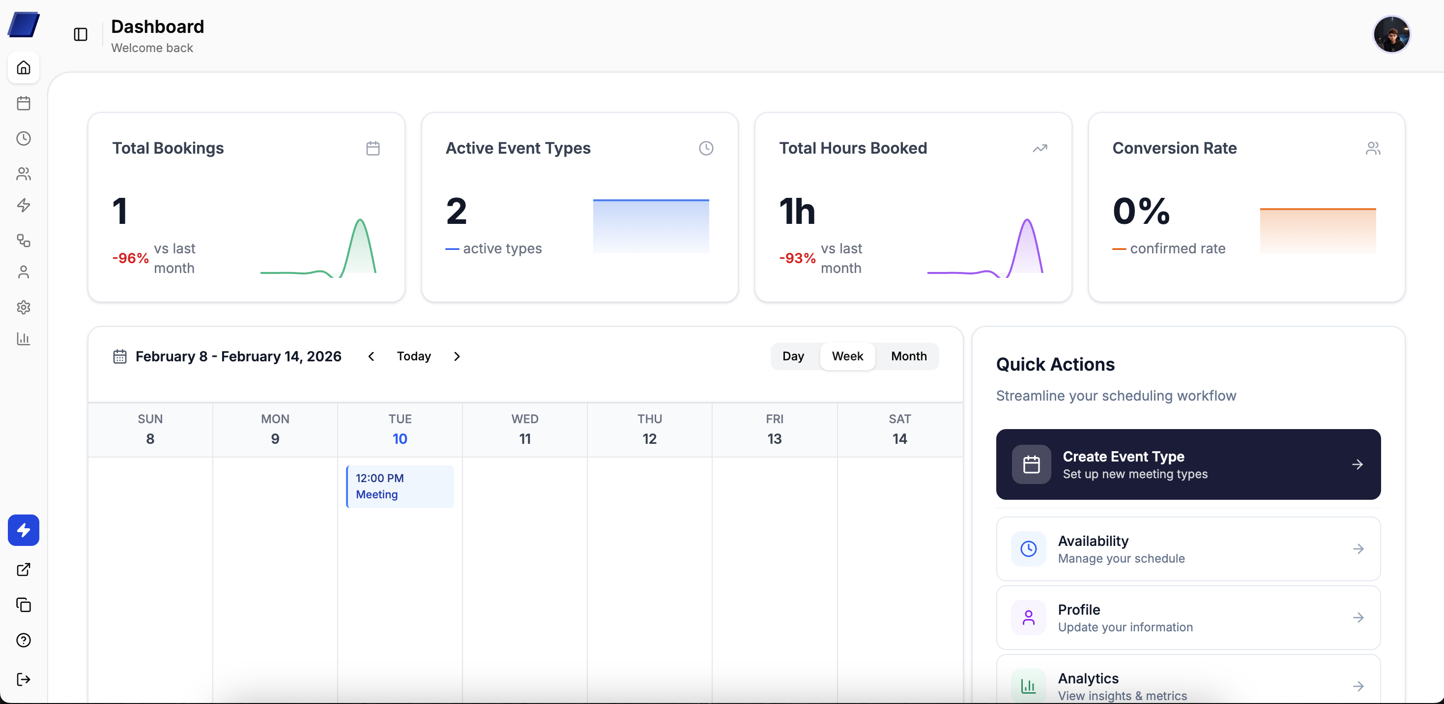 Simply Set scheduling dashboard for recruiting teams